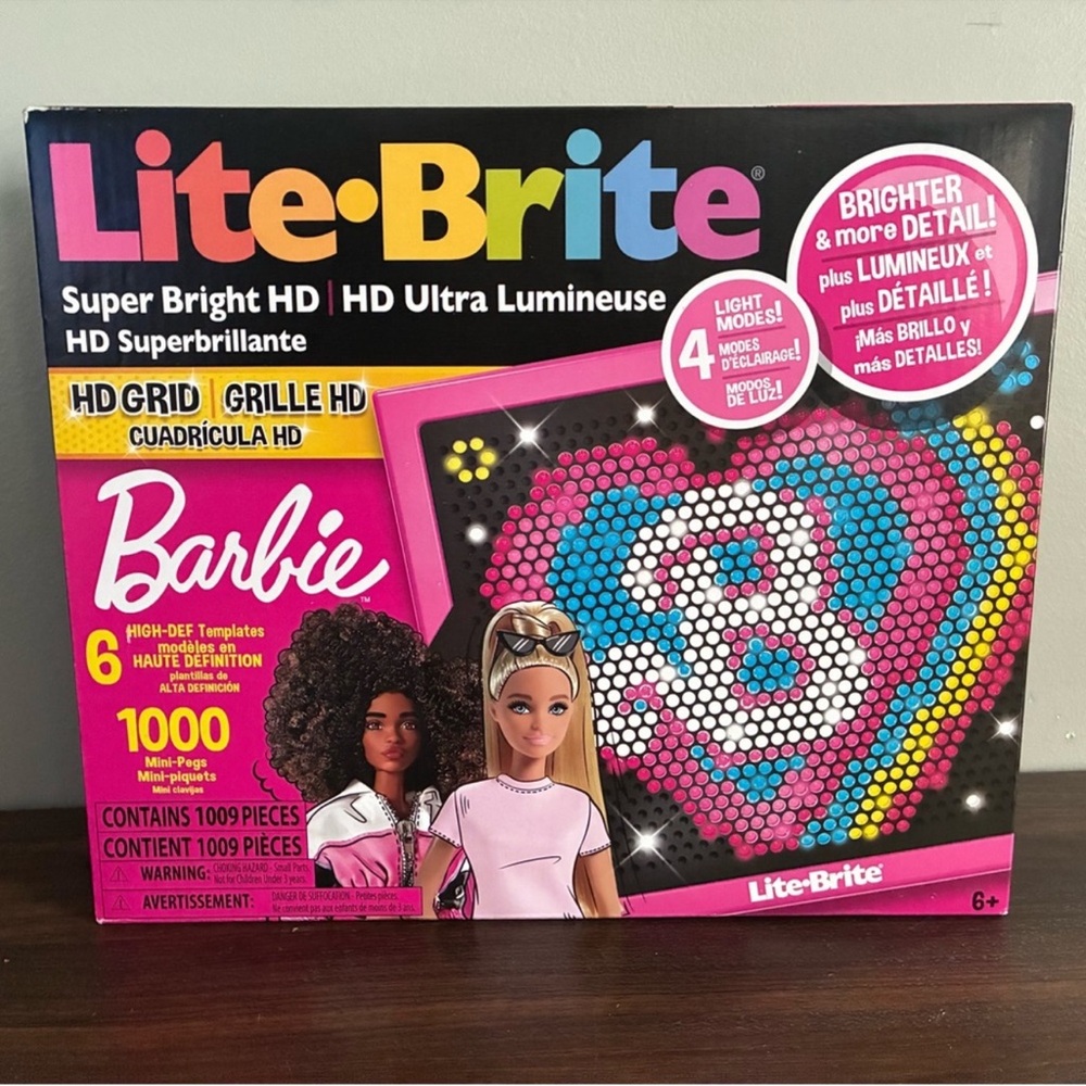 Barbie Lite-Brite HD Grid with Pink and Blue Colors